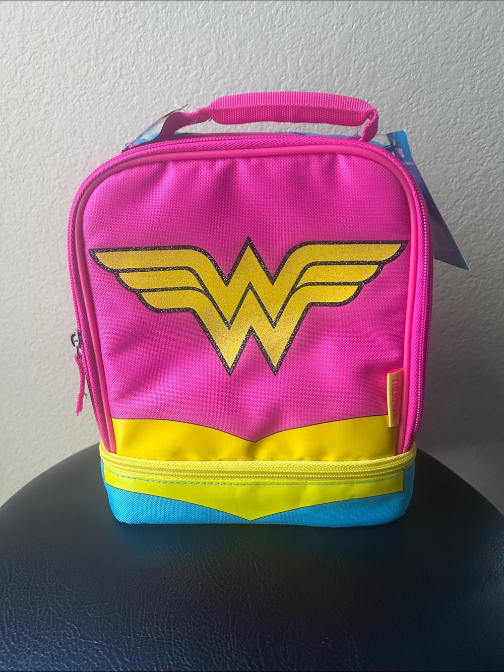 Thermos Bright Turquoise and Pink Insulated Lunch Tote